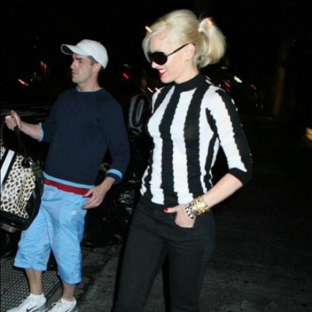 L.A.M.B geo stripe sweater NWT Large